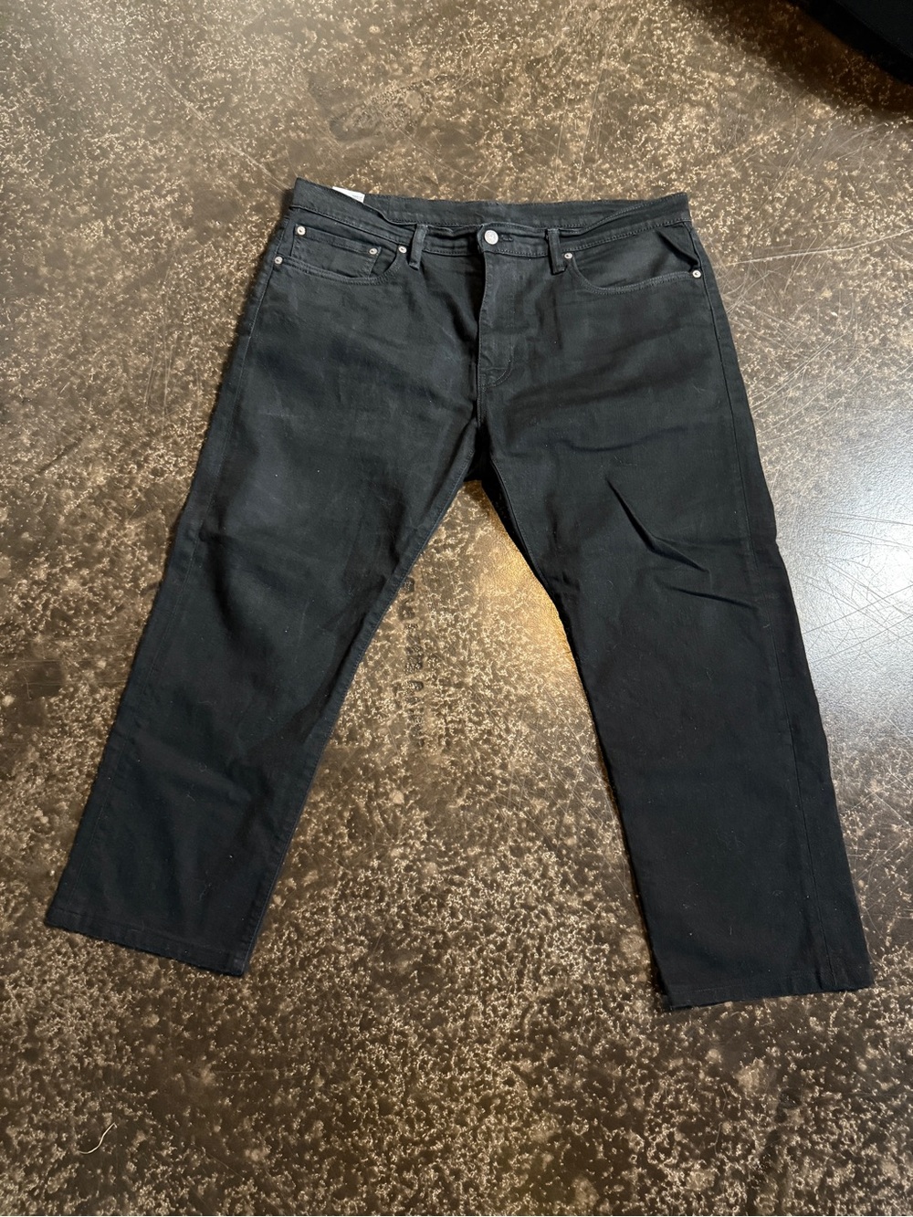 Levi's 502 Black Relaxed Fit Jeans